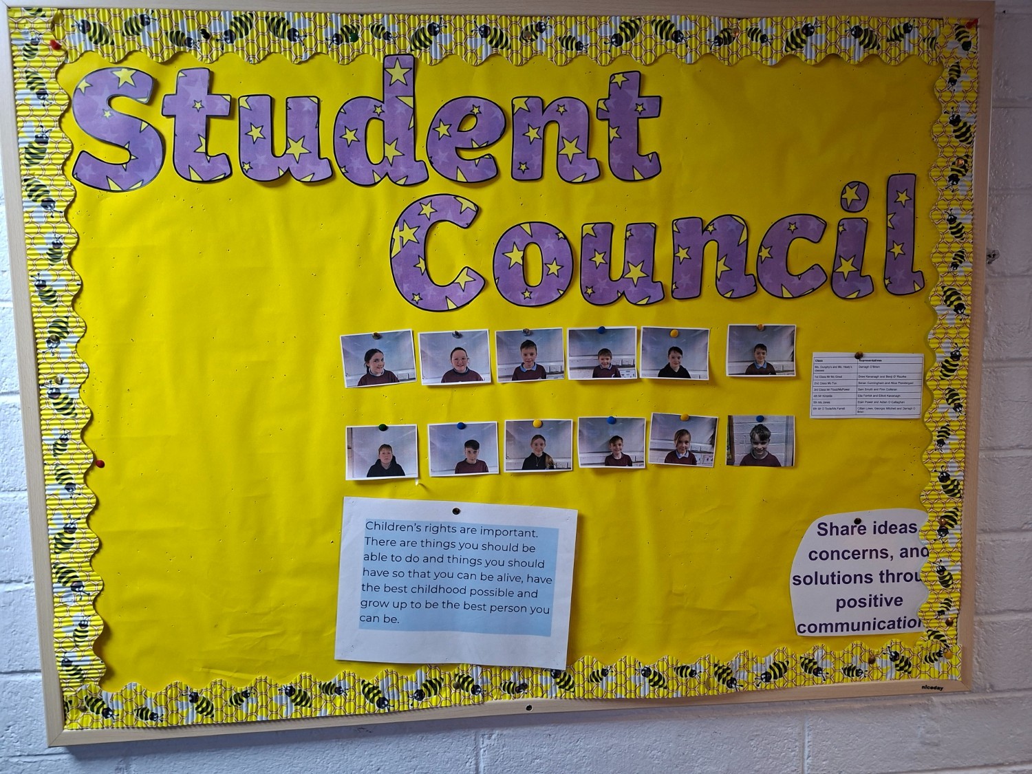 Student Council Noticeboard and Update